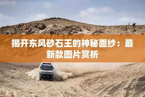 揭开东风砂石王的神秘面纱：最新款图片赏析