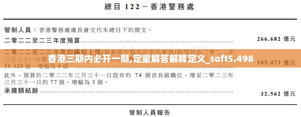 香港三期内必开一期,定量解答解释定义_soft5.498
