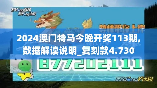 2024澳门特马今晚开奖113期,数据解读说明_复刻款4.730