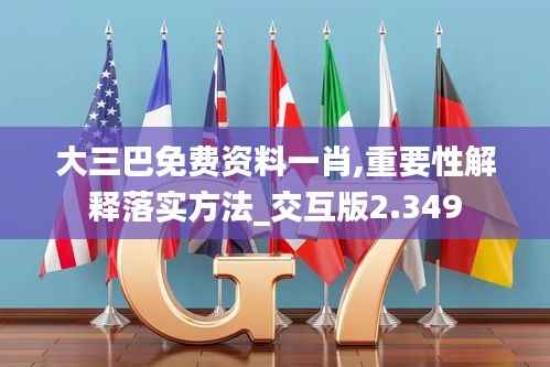 大三巴免费资料一肖,重要性解释落实方法_交互版2.349